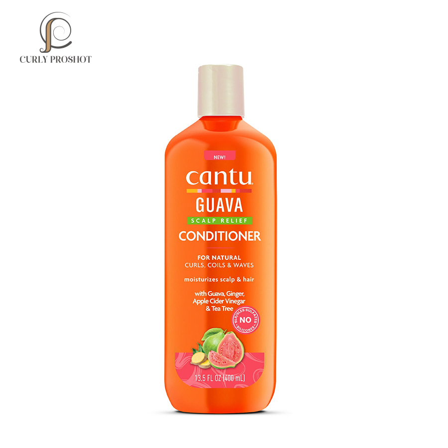 قیمت و خرید نرم کننده داخل حمام تسکین دهنده کف سر گوآوا کنتو Cantu Guava Scalp Relief Conditioner 400ml